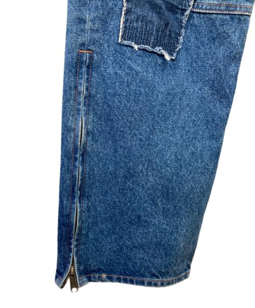 KYOU（キョウ）KYOU (キョウ) LUMBERJACK Patchwork by 80s Reproduced Denim Pants　ランバージャック パッチワーク バイ エイティーズ リプロデュースド デニム パンツ ブルー サイズ:	SIZE 1の古着・服飾アイテム