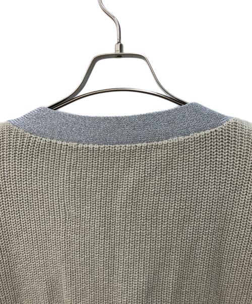 TTT MSW（ティー モダンストリートウェア）TTT MSW (ティー モダンストリートウェア) Lame Cardigan グレージュ サイズ:XLの古着・服飾アイテム