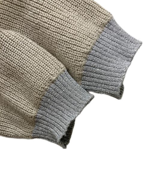 TTT MSW（ティー モダンストリートウェア）TTT MSW (ティー モダンストリートウェア) Lame Cardigan グレージュ サイズ:XLの古着・服飾アイテム