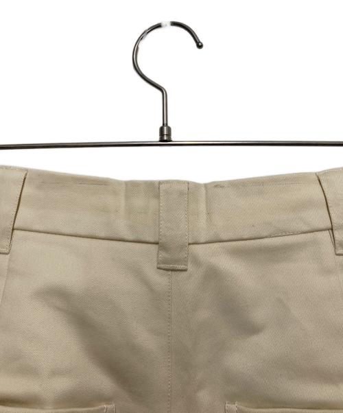 STUDIO NICHOLSON（スタジオ ニコルソン）STUDIO NICHOLSON (スタジオ ニコルソン) SORTE PEACHED COTTON TWILL VOLUME PLEAT PANTS ベージュ サイズ:XSの古着・服飾アイテム