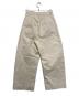 STUDIO NICHOLSON (スタジオ ニコルソン) SORTE PEACHED COTTON TWILL VOLUME PLEAT PANTS ベージュ サイズ:XS：12000円