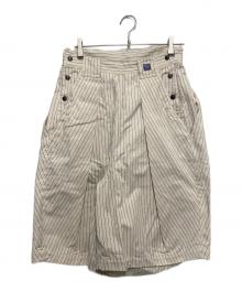 KAPITAL（キャピタル）の古着「ヒッコリーキュロットパンツ」｜アイボリー