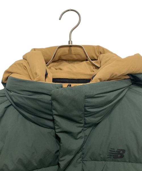 NEW BALANCE（ニューバランス）NEW BALANCE (ニューバランス) ユーティリティーリバーシブルグースダウンジャケット ベージュ×グリーン サイズ:Ⅿの古着・服飾アイテム