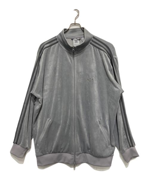 adidas（アディダス）adidas (アディダス) トラックジャケット グレー サイズ:3XLの古着・服飾アイテム