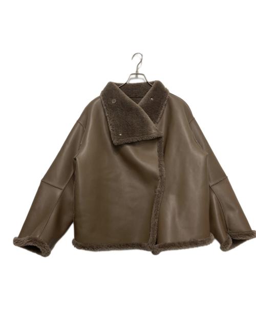 LAGUNA MOON（ラグナムーン）LAGUNA MOON (ラグナムーン) フェイクムートンスタンダードカラーコート ベージュ サイズ:FREE 未使用品の古着・服飾アイテム