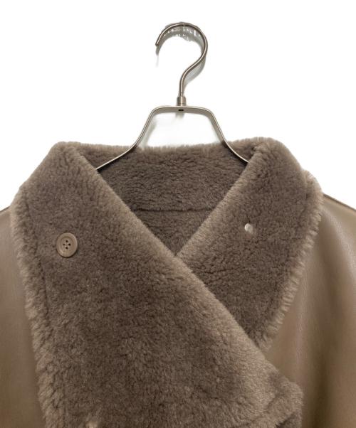 LAGUNA MOON（ラグナムーン）LAGUNA MOON (ラグナムーン) フェイクムートンスタンダードカラーコート ベージュ サイズ:FREE 未使用品の古着・服飾アイテム