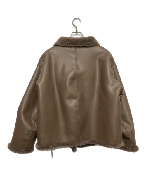 LAGUNA MOON（ラグナムーン）LAGUNA MOON (ラグナムーン) フェイクムートンスタンダードカラーコート ベージュ サイズ:FREE 未使用品の古着・服飾アイテム