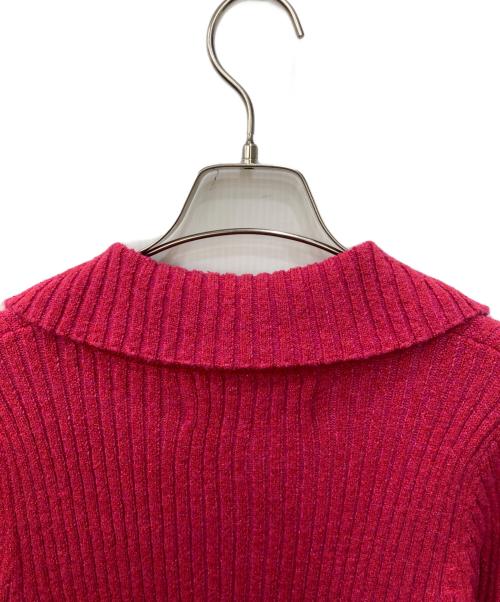 LAGUNA MOON（ラグナムーン）LAGUNA MOON (ラグナムーン) ラメブレンドレースカフスニットワンピース ピンク サイズ:S 未使用品の古着・服飾アイテム