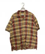 POLO JEANS CO.ポロジーンズカンパニー）の古着「チェックシャツ」｜ベージュ