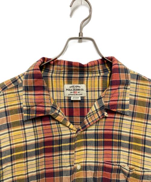 POLO JEANS CO.（ポロジーンズカンパニー）POLO JEANS CO. (ポロジーンズカンパニー) チェックシャツ ベージュ サイズ:2XLの古着・服飾アイテム