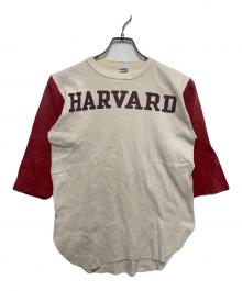 Champion（チャンピオン）の古着「染み込みプリントカレッジカットソー」｜ホワイト