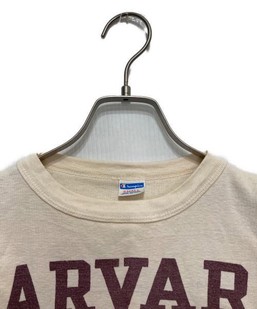 Champion（チャンピオン）Champion (チャンピオン) 染み込みプリントカレッジカットソー ホワイト サイズ:Sの古着・服飾アイテム