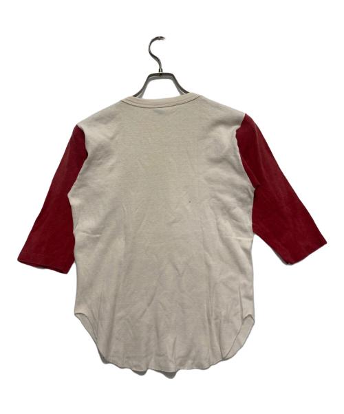 Champion（チャンピオン）Champion (チャンピオン) 染み込みプリントカレッジカットソー ホワイト サイズ:Sの古着・服飾アイテム