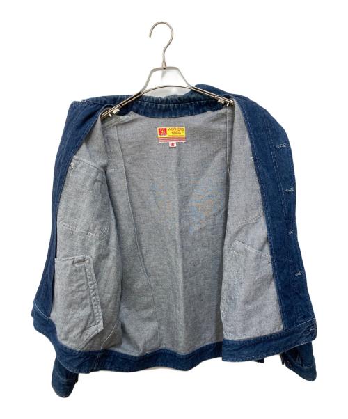 WORKERS HOLIC（ワーカーズ ホリック）WORKERS HOLIC (ワーカーズ ホリック) デニムジャケット ブルー サイズ:Mの古着・服飾アイテム