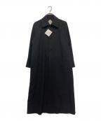 ETHOSENSエトセンス）の古着「Houndstooth Coat」｜ブラック