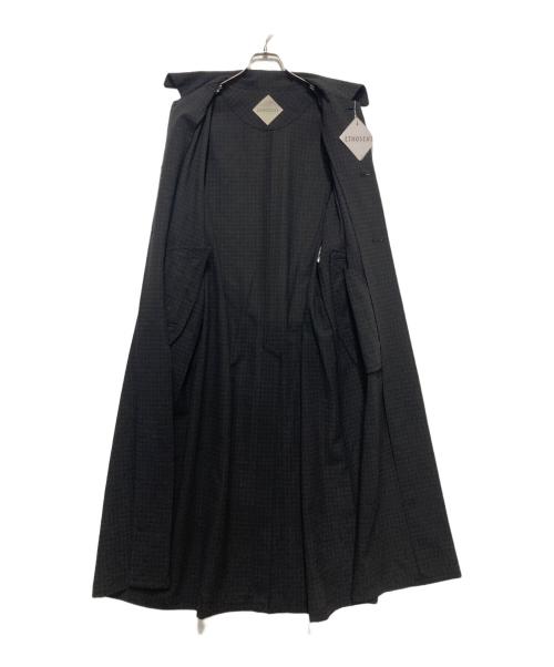 ETHOSENS（エトセンス）ETHOSENS (エトセンス) Houndstooth Coat ブラック 未使用品の古着・服飾アイテム