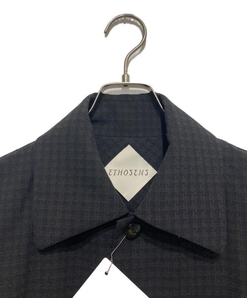 ETHOSENS（エトセンス）ETHOSENS (エトセンス) Houndstooth Coat ブラック 未使用品の古着・服飾アイテム