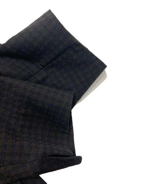 ETHOSENS（エトセンス）ETHOSENS (エトセンス) Houndstooth Coat ブラック 未使用品の古着・服飾アイテム