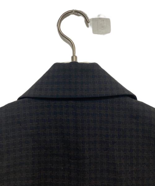 ETHOSENS（エトセンス）ETHOSENS (エトセンス) Houndstooth Coat ブラック 未使用品の古着・服飾アイテム