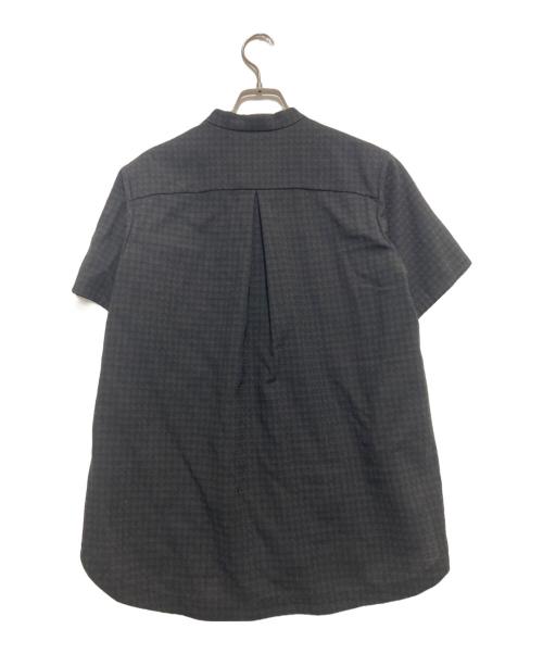 ETHOSENS（エトセンス）ETHOSENS (エトセンス) Houndstooth Half Sleeve Shirt ブラック 未使用品の古着・服飾アイテム