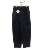 ETHOSENSエトセンス）の古着「Houndstooth slacks」｜ブラック