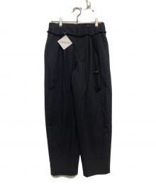 ETHOSENS（エトセンス）の古着「Houndstooth slacks」｜ブラック