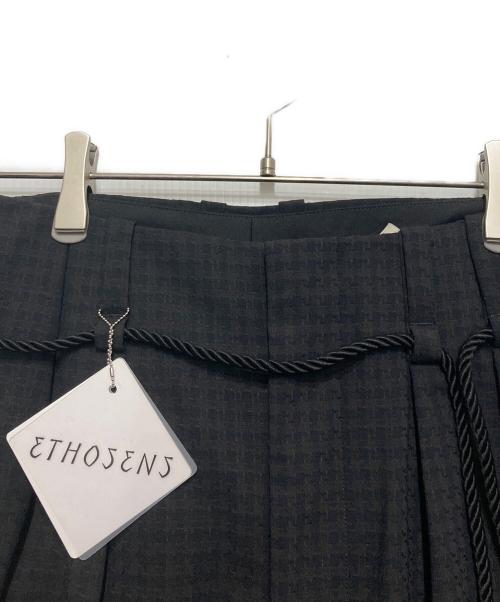 ETHOSENS（エトセンス）ETHOSENS (エトセンス) Houndstooth slacks ブラック サイズ:1 未使用品の古着・服飾アイテム