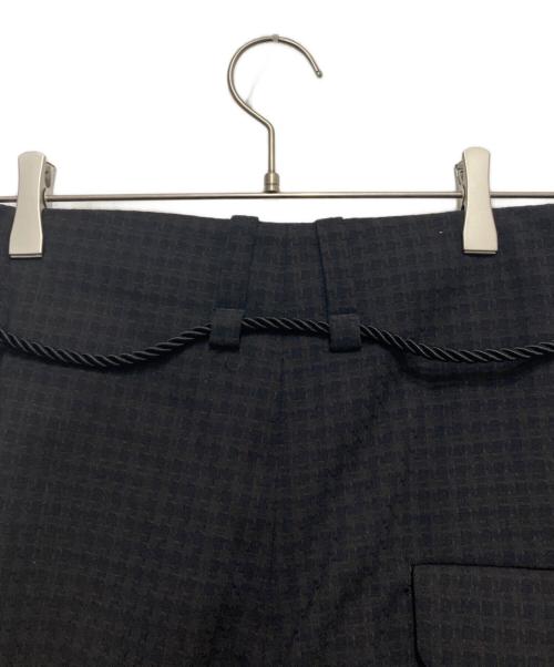 ETHOSENS（エトセンス）ETHOSENS (エトセンス) Houndstooth slacks ブラック サイズ:1 未使用品の古着・服飾アイテム