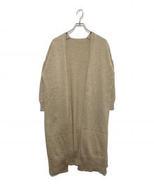 MUSE de Deuxieme Classe（ミューズ ドゥーズィエム クラス）の古着「Liry Linen スリットカーディガン」｜ベージュ