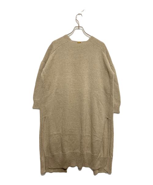 MUSE de Deuxieme Classe（ミューズ ドゥーズィエム クラス）MUSE de Deuxieme Classe (ミューズ ドゥーズィエム クラス) Liry Linen スリットカーディガン ベージュ サイズ:不明の古着・服飾アイテム