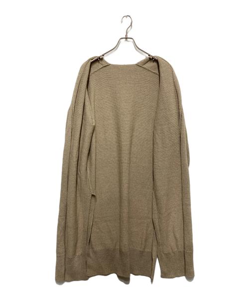 MUSE de Deuxieme Classe（ミューズ ドゥーズィエム クラス）MUSE de Deuxieme Classe (ミューズ ドゥーズィエム クラス) Liry Linen スリットカーディガン ベージュ サイズ:不明の古着・服飾アイテム