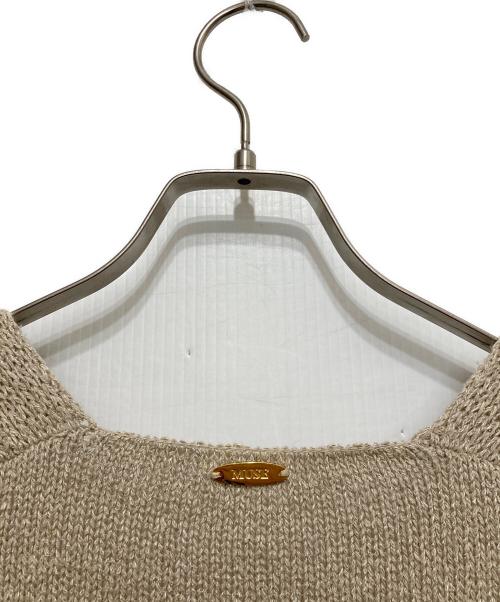 MUSE de Deuxieme Classe（ミューズ ドゥーズィエム クラス）MUSE de Deuxieme Classe (ミューズ ドゥーズィエム クラス) Liry Linen スリットカーディガン ベージュ サイズ:不明の古着・服飾アイテム