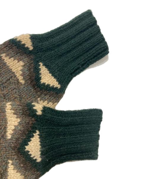 POLO RALPH LAUREN（ポロ・ラルフローレン）POLO RALPH LAUREN (ポロ・ラルフローレン) スキーモチーフカウチンニットカーディガン グリーン サイズ:Ⅿの古着・服飾アイテム