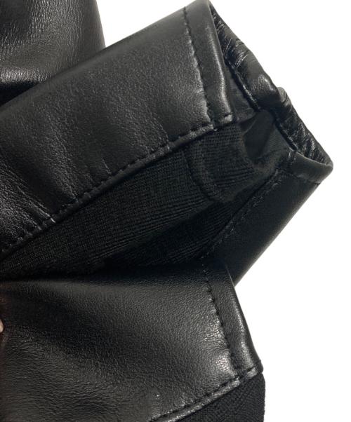 noir kei ninomiya（ノワール ケイ ニノミヤ）noir kei ninomiya (ノワール ケイ ニノミヤ) フェイクレザー切替ライダース ブラック サイズ:Sの古着・服飾アイテム