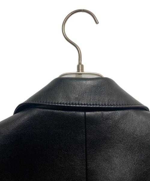 noir kei ninomiya（ノワール ケイ ニノミヤ）noir kei ninomiya (ノワール ケイ ニノミヤ) フェイクレザー切替ライダース ブラック サイズ:Sの古着・服飾アイテム