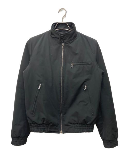 PRADA（プラダ）PRADA (プラダ) 中綿ハリントンジャケット ブラック サイズ:46の古着・服飾アイテム