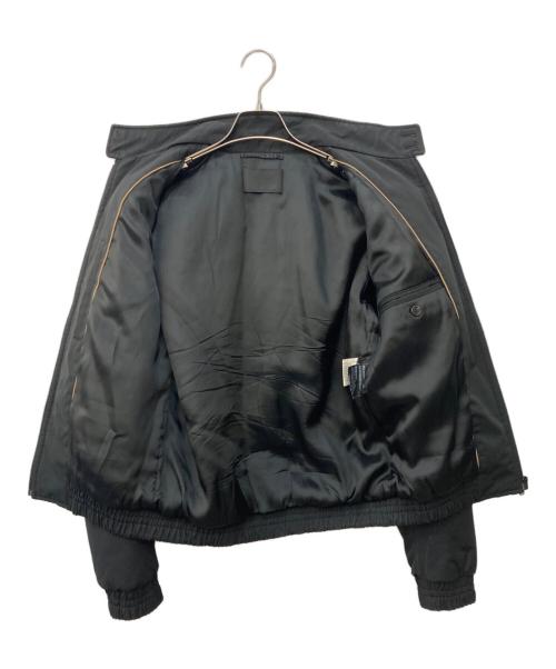 PRADA（プラダ）PRADA (プラダ) 中綿ハリントンジャケット ブラック サイズ:46の古着・服飾アイテム