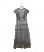 Lily Brown×MARY QUANTリリーブラウン×マリークヮント）の古着「シアーワンピース」｜グレー