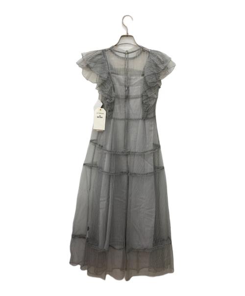 Lily Brown（リリーブラウン）Lily Brown (リリーブラウン) MARY QUANT (マリークヮント) シアーワンピース グレー 未使用品の古着・服飾アイテム