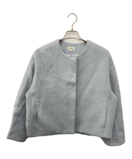 lusteek（ラスティーク）lusteek (ラスティーク) LUシャギーショートコート スカイブルー サイズ:SIZE 38の古着・服飾アイテム