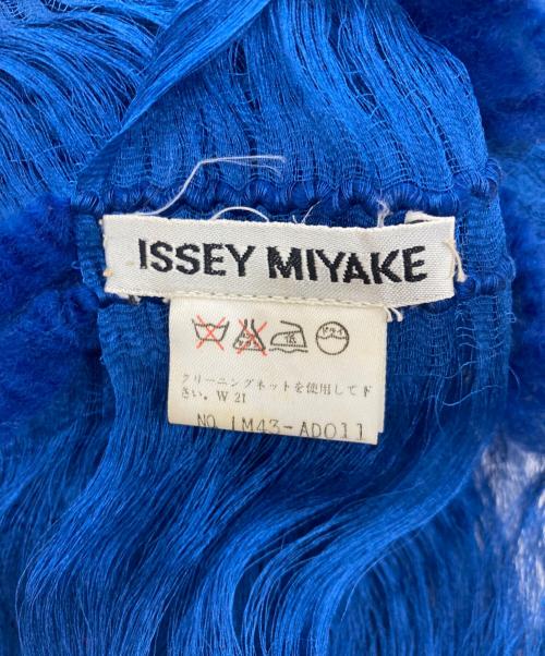 ISSEY MIYAKE（イッセイミヤケ）ISSEY MIYAKE (イッセイミヤケ) ストール ブルーの古着・服飾アイテム