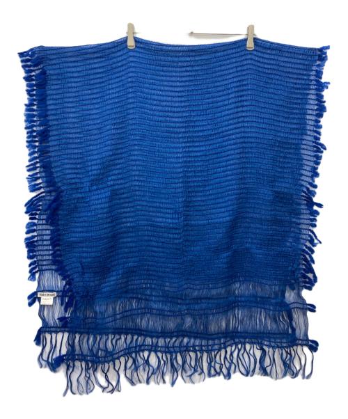 ISSEY MIYAKE（イッセイミヤケ）ISSEY MIYAKE (イッセイミヤケ) ストール ブルーの古着・服飾アイテム