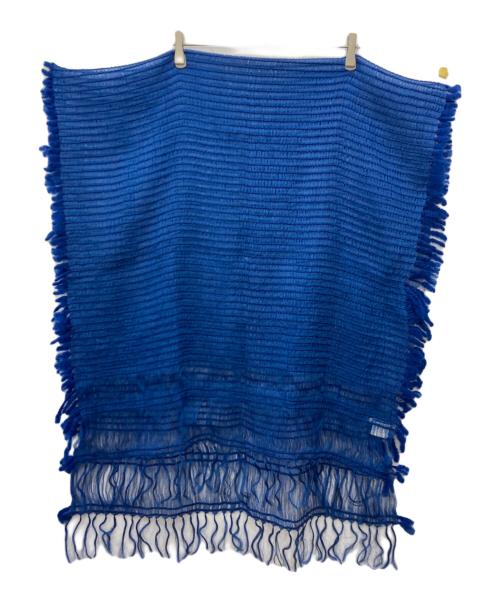 ISSEY MIYAKE（イッセイミヤケ）ISSEY MIYAKE (イッセイミヤケ) ストール ブルーの古着・服飾アイテム