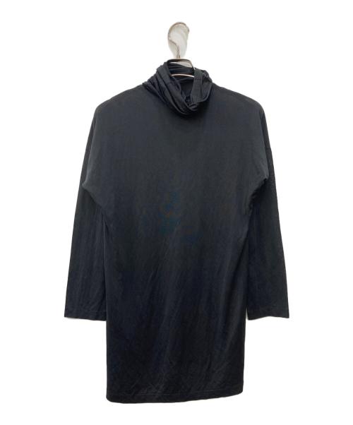 ISSEY MIYAKE（イッセイミヤケ）ISSEY MIYAKE (イッセイミヤケ) シルクタートルネックカットソー ブラック サイズ:Mの古着・服飾アイテム
