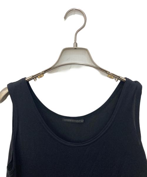 YOHJI YAMAMOTO（ヨウジヤマモト）YOHJI YAMAMOTO (ヨウジヤマモト) ナイロンノースリーブワンピース ブラック サイズ:Sの古着・服飾アイテム