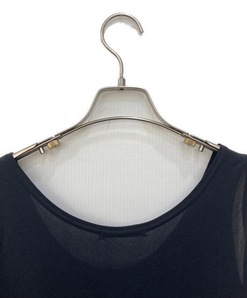 YOHJI YAMAMOTO（ヨウジヤマモト）YOHJI YAMAMOTO (ヨウジヤマモト) ナイロンノースリーブワンピース ブラック サイズ:Sの古着・服飾アイテム