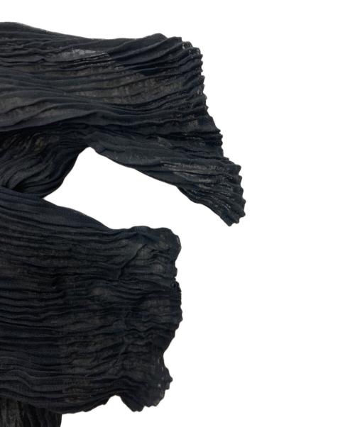 ISSEY MIYAKE（イッセイミヤケ）ISSEY MIYAKE (イッセイミヤケ) シワ加工カットソー ブラック サイズ:不明の古着・服飾アイテム