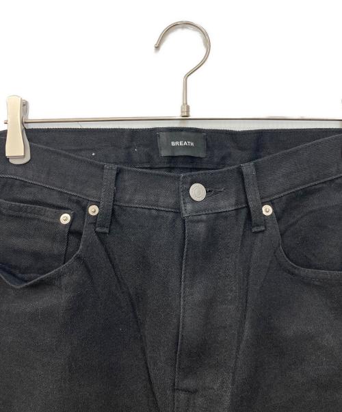 BREATH（ブレス）BREATH (ブレス) COATING BIKER DENIM PANTS ブラック サイズ:Mの古着・服飾アイテム