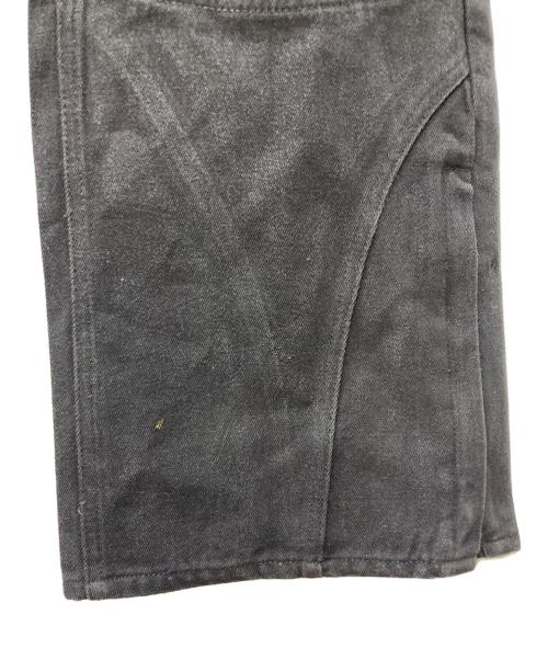 BREATH（ブレス）BREATH (ブレス) COATING BIKER DENIM PANTS ブラック サイズ:Mの古着・服飾アイテム