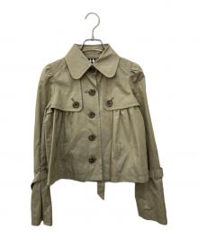 BURBERRY BLUE LABEL（バーバリー ブルー レーベル）の古着「裏地ノヴァチェック柄ジャケット」｜ベージュ